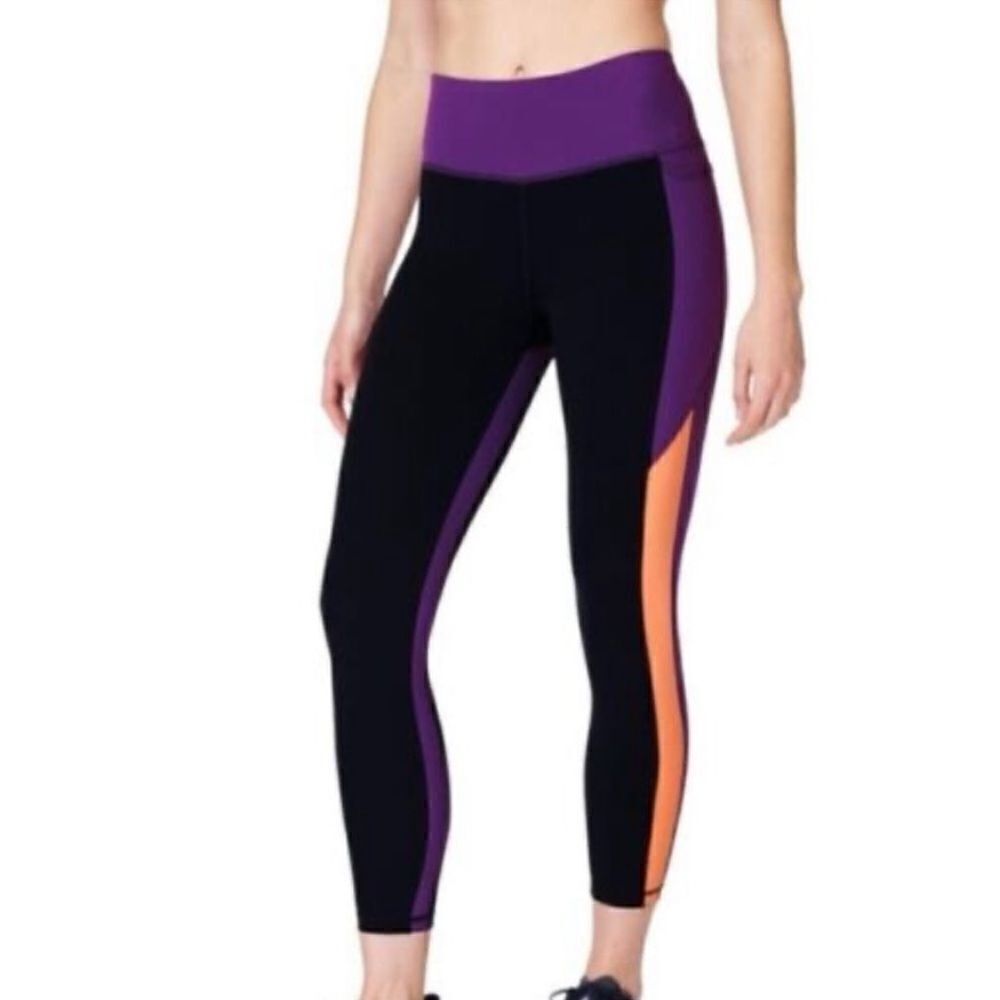NWT Sweaty Betty Power Colorblock 7/8 Workout Leggings 6